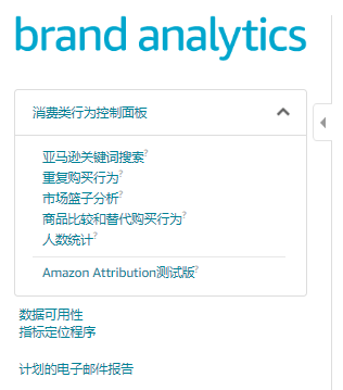 透过亚马逊品牌分析功能,品牌卖家可以使用以下工具3.